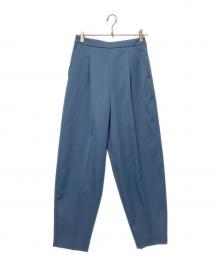 LE PHIL（ル フィル）の古着「ポリエステルウールサテンパンツ」｜ブルー