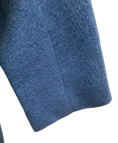 AURALEE（オーラリー）AURALEE (オーラリー) ベビーアルパカノーカラーコート ネイビーの古着・服飾アイテム