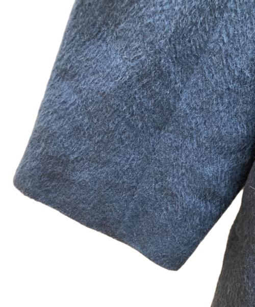 AURALEE（オーラリー）AURALEE (オーラリー) ベビーアルパカノーカラーコート ネイビーの古着・服飾アイテム