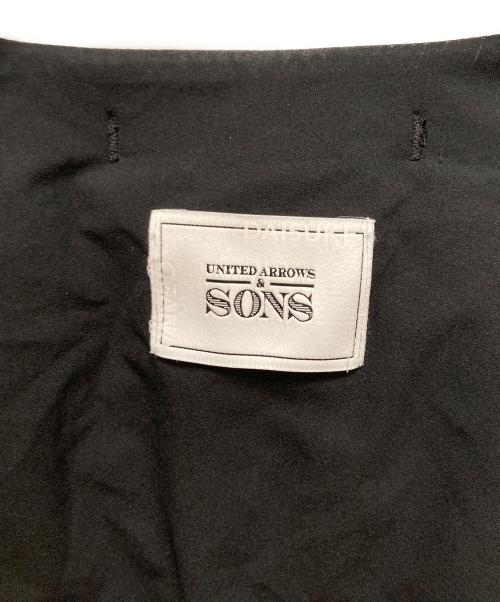 UNITED ARROWS & SONS（ユナイテッドアローズ＆サンズ）UNITED ARROWS & SONS (ユナイテッドアローズ＆サンズ) DAISUKE OBANA (ダイスケ オバナ) Vネックダウンジャケット ブラック サイズ:sの古着・服飾アイテム