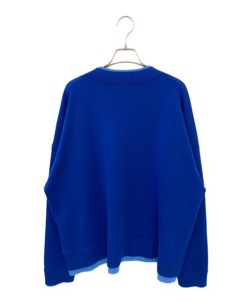 ENFOLD（エンフォルド）ENFOLD (エンフォルド) FAKE-LAYERED PULLOVER ブルー サイズ:38の古着・服飾アイテム