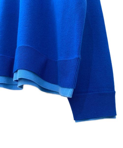 ENFOLD（エンフォルド）ENFOLD (エンフォルド) FAKE-LAYERED PULLOVER ブルー サイズ:38の古着・服飾アイテム