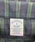 中古・古着 BROOKS BROTHERS (ブルックスブラザーズ) ストレッチオックスフォード GFロゴ タータンチェック スポーツシャツ ネイビー サイズ:M：6000円