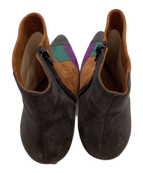 PELLICO（ペリーコ）PELLICO　 (ペリーコ) スエードショートブーツ / クレイジーパターン / マルチカラー マルチカラー サイズ:38の古着・服飾アイテム