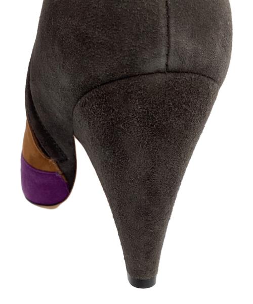 PELLICO（ペリーコ）PELLICO　 (ペリーコ) スエードショートブーツ / クレイジーパターン / マルチカラー マルチカラー サイズ:38の古着・服飾アイテム