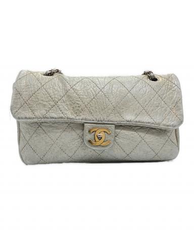 CHANEL ノベルティ ショルダーハンドバッグ　シルバー 中古・古着通販】CHANEL (シャネル) ココマーク チェーンショルダー
