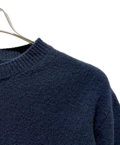 COMOLI（コモリ）COMOLI (コモリ) Lambswool Crew Neck Knit ラムズウール クルーネックニット/U03-06004 ネイビー サイズ:3の古着・服飾アイテム