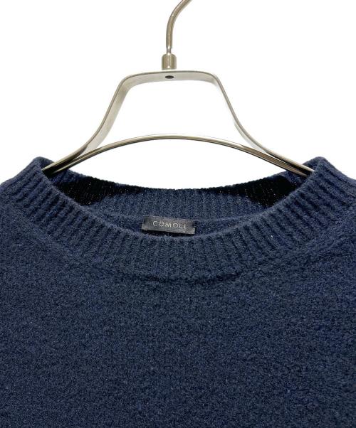 COMOLI（コモリ）COMOLI (コモリ) Lambswool Crew Neck Knit ラムズウール クルーネックニット/U03-06004 ネイビー サイズ:3の古着・服飾アイテム