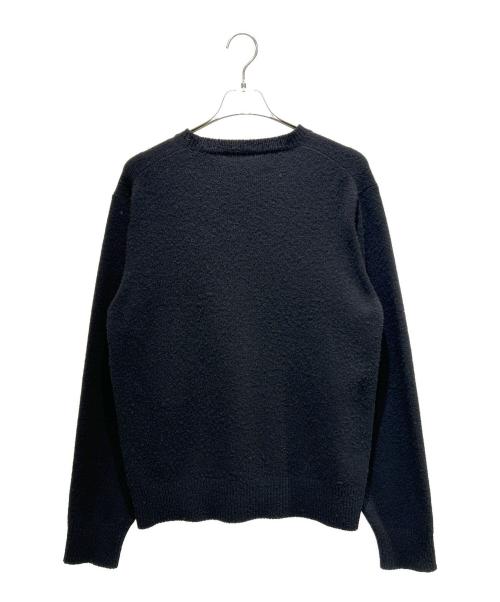 COMOLI（コモリ）COMOLI (コモリ) Lambswool Crew Neck Knit ラムズウール クルーネックニット/A03-06016 ブラック サイズ:3の古着・服飾アイテム
