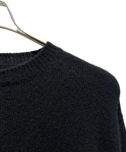 COMOLI（コモリ）COMOLI (コモリ) Lambswool Crew Neck Knit ラムズウール クルーネックニット/A03-06016 ブラック サイズ:3の古着・服飾アイテム