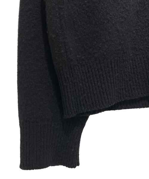 COMOLI（コモリ）COMOLI (コモリ) Lambswool Crew Neck Knit ラムズウール クルーネックニット/A03-06016 ブラック サイズ:3の古着・服飾アイテム