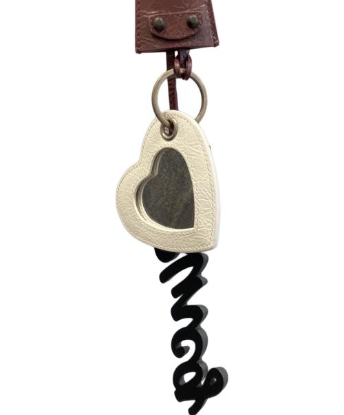 BALENCIAGA（バレンシアガ）BALENCIAGA (バレンシアガ) Le City チャーム Heart 795650 バーガンディーの古着・服飾アイテム