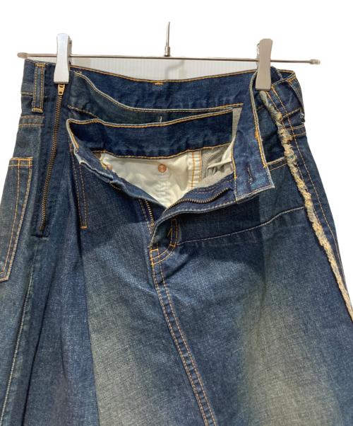 JUNYA WATANABE COMME des GARCONS（(ジュンヤワタナベ コムデギャルソン）JUNYA WATANABE COMME des GARCONS ((ジュンヤワタナベ コムデギャルソン) 再構築デニムスカート インディゴ サイズ:Sの古着・服飾アイテム