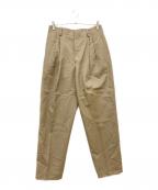 AURALEEオーラリー）の古着「BLUEFACED WOOL WIDE SLACKS」｜カーキ