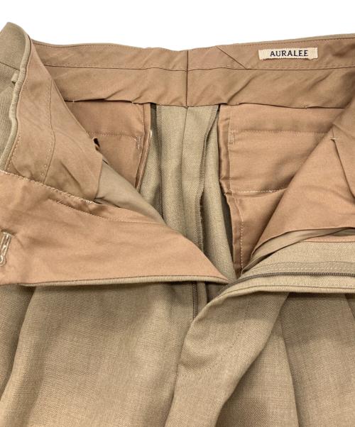 AURALEE（オーラリー）AURALEE (オーラリー) BLUEFACED WOOL WIDE SLACKS カーキ サイズ:3の古着・服飾アイテム
