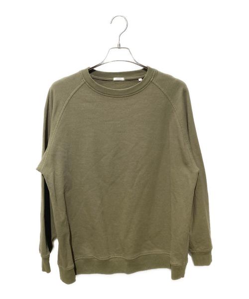 COMOLI（コモリ）COMOLI (コモリ) インレイ起毛 長袖クルー オリーブ サイズ:SIZE3の古着・服飾アイテム