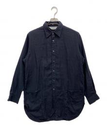 MARKAWARE（マーカウェア）の古着「Detachable Collar Long Shirt」｜ネイビー