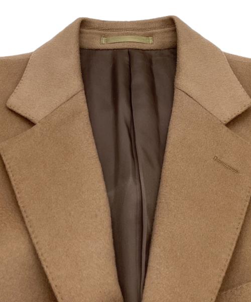 KASHIMIYA（カシミヤ）KASHIMIYA (カシミヤ) カシミヤコート / Ermenegildo Zegna社製生地 ブラウン サイズ:50の古着・服飾アイテム