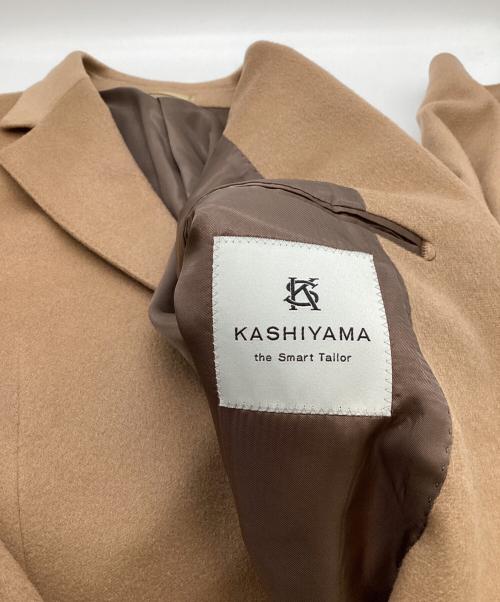 KASHIMIYA（カシミヤ）KASHIMIYA (カシミヤ) カシミヤコート / Ermenegildo Zegna社製生地 ブラウン サイズ:50の古着・服飾アイテム