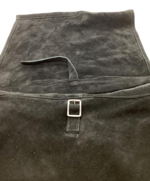 seven by seven（セブンバイセブン）seven by seven (セブンバイセブン) LEATHER SHOURDER BAG-Cow split leather / レザーショルダーバッグ ブラックの古着・服飾アイテム