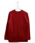 BATONER (バトナ―) CASHMERE FOX FLARE SLEEVE CREW NECK / カシミア フォックス フレアスリーブ クルーネックニット レッド サイズ:1：7000円