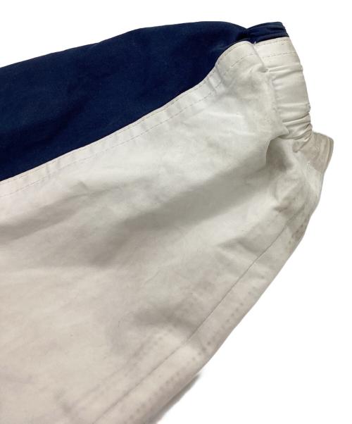 BALENCIAGA（バレンシアガ）BALENCIAGA (バレンシアガ) TRACKSUIT POPLIN SHIRT JACKET　571434 ネイビー×ホワイト サイズ:44の古着・服飾アイテム