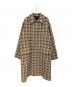 AURALEE（オーラリー）の古着「DOUBLE FACE CHECK SOUTIEN COLLAR COAT」｜ベージュ