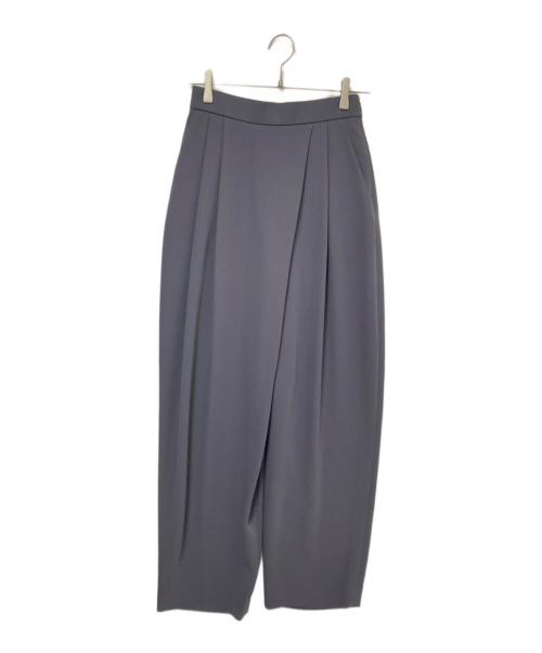 Conte（コンテ）Conte (コンテ) アシンメトリータックイージーパンツ グレー サイズ:38の古着・服飾アイテム