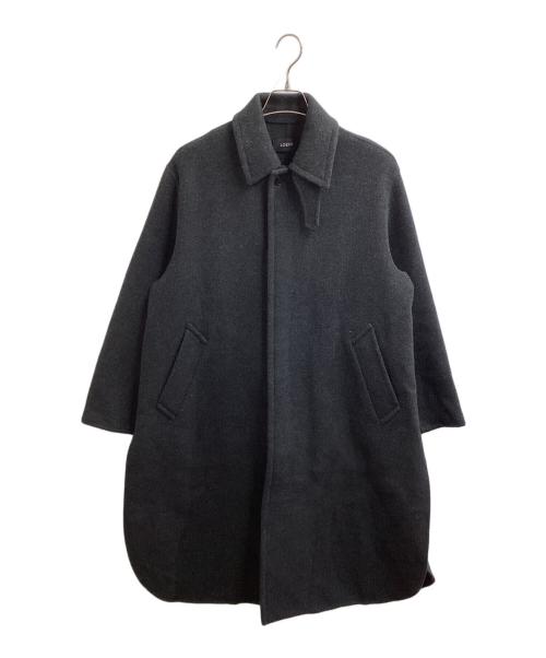 LOEFF（ロエフ）LOEFF (ロエフ) ウールカシミヤ二重織メルトンAラインステンカラーコート　8825-104-0064 グレー サイズ:1の古着・服飾アイテム