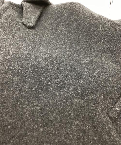 LOEFF（ロエフ）LOEFF (ロエフ) ウールカシミヤ二重織メルトンAラインステンカラーコート　8825-104-0064 グレー サイズ:1の古着・服飾アイテム