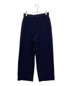 theoryセオリー）の古着「Admiral Crepe Wide Pull On Full Length　アドミラルクレープワイドプルオンフルレングス　パンツ」｜ネイビー