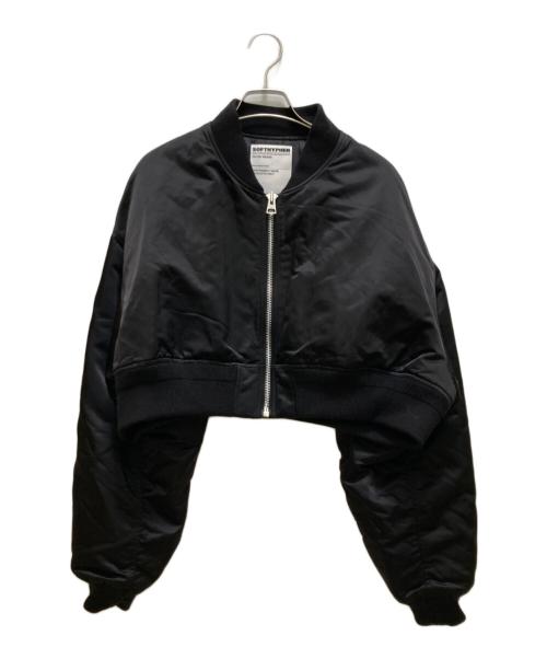 SOFTHYPHEN（ソフトハイフン）SOFTHYPHEN (ソフトハイフン) ショートMA-1ジャケット ブラック サイズ:3の古着・服飾アイテム