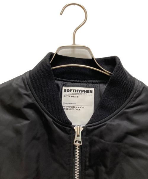 SOFTHYPHEN（ソフトハイフン）SOFTHYPHEN (ソフトハイフン) ショートMA-1ジャケット ブラック サイズ:3の古着・服飾アイテム