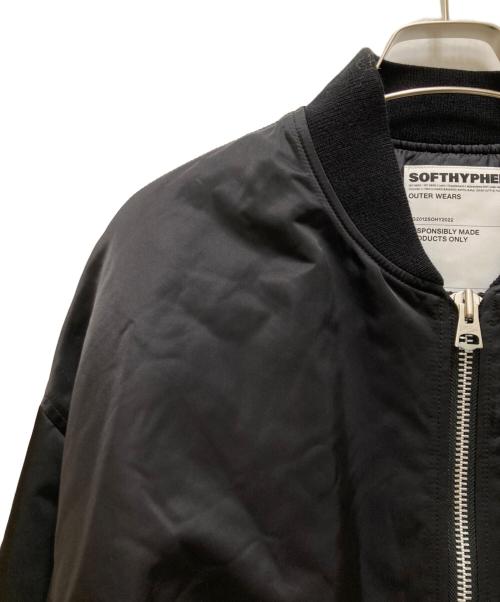 SOFTHYPHEN（ソフトハイフン）SOFTHYPHEN (ソフトハイフン) ショートMA-1ジャケット ブラック サイズ:3の古着・服飾アイテム