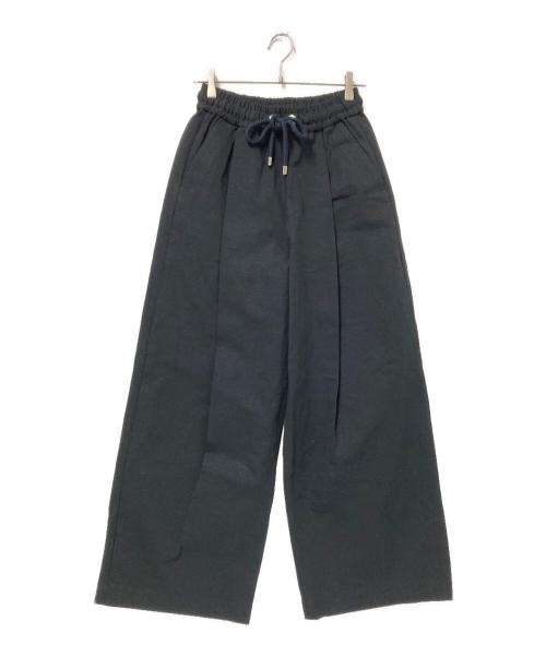 JOHN LAWRENCE SULLIVAN（ジョン ローレンス サリバン）JOHN LAWRENCE SULLIVAN (ジョン ローレンス サリバン) ツイルワイドパンツ ブラック サイズ:Sの古着・服飾アイテム