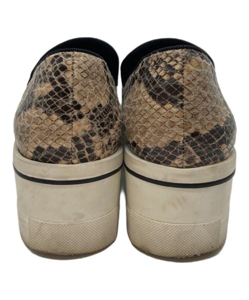 STELLA McCARTNEY（ステラマッカートニー）STELLA McCARTNEY (ステラマッカートニー) パイソン柄スリッポン ベージュ サイズ:37の古着・服飾アイテム