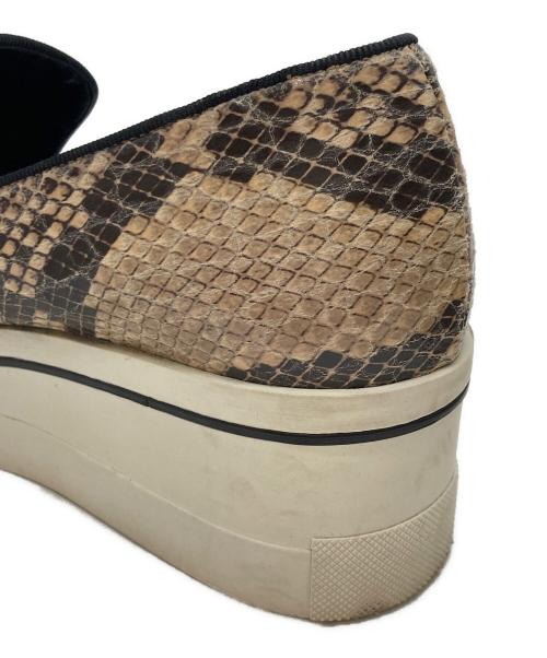 STELLA McCARTNEY（ステラマッカートニー）STELLA McCARTNEY (ステラマッカートニー) パイソン柄スリッポン ベージュ サイズ:37の古着・服飾アイテム