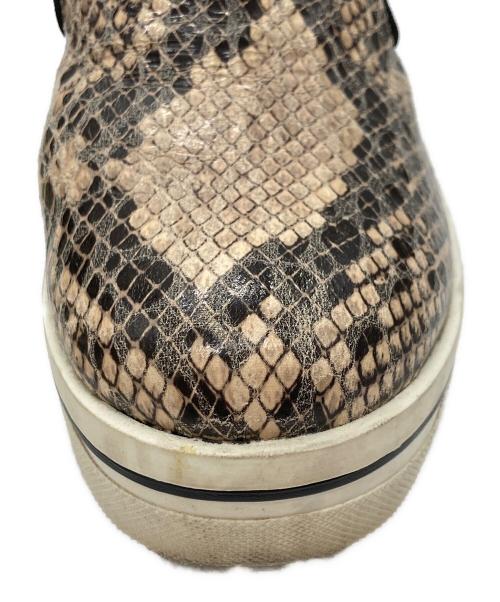 STELLA McCARTNEY（ステラマッカートニー）STELLA McCARTNEY (ステラマッカートニー) パイソン柄スリッポン ベージュ サイズ:37の古着・服飾アイテム