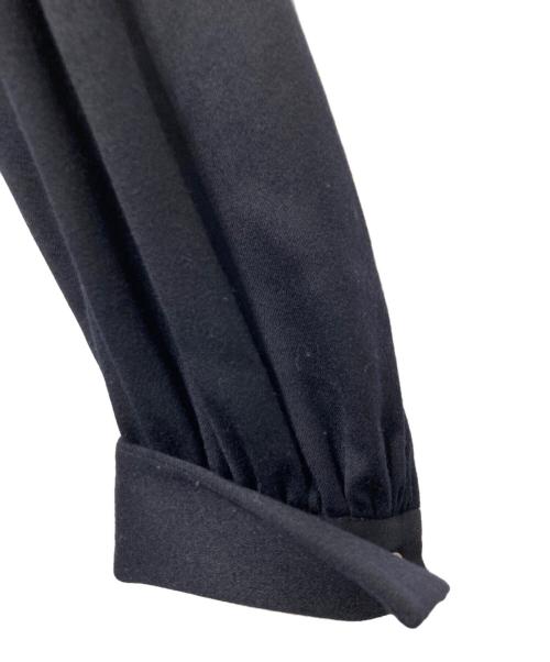 1er Arrondissement（プルミエ アロンディスモン）1er Arrondissement (プルミエ アロンディスモン) ウールサテンシャツワンピース ネイビー サイズ:36の古着・服飾アイテム