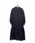 1er Arrondissement（プルミエ アロンディスモン）の古着「ウールサテンシャツワンピース」｜ネイビー