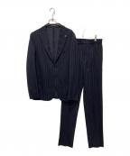 TAGLIATOREタリアトーレ）の古着「ウールジャージー 2B1プリーツスーツ」｜ネイビー