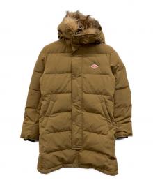 DANTON（ダントン）の古着「フード付きロングダウンコート」｜ブラウン