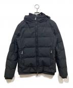 AKMエーケーエム）の古着「スタンドネックレイヤードダウンジャケット」｜ブラック