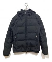 AKM（エーケーエム）の古着「スタンドネックレイヤードダウンジャケット」｜ブラック