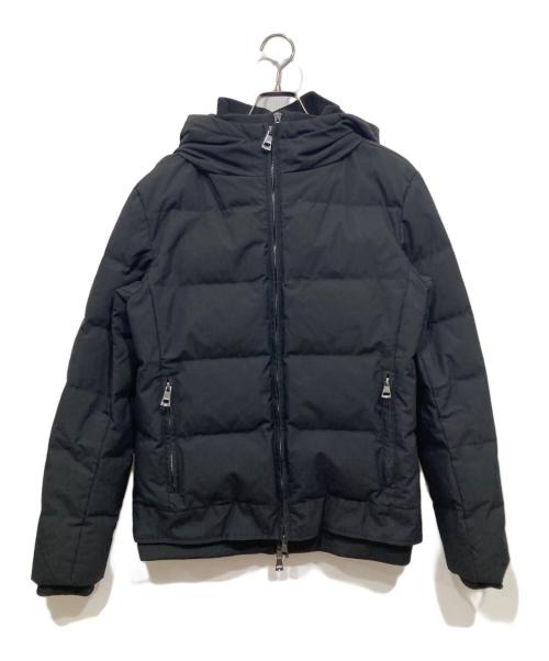 AKM（エーケーエム）AKM (エーケーエム) スタンドネックレイヤードダウンジャケット ブラック サイズ:Mの古着・服飾アイテム