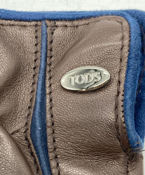 TOD'S（トッズ）TOD'S (トッズ) レザーグローブ ブラウンの古着・服飾アイテム