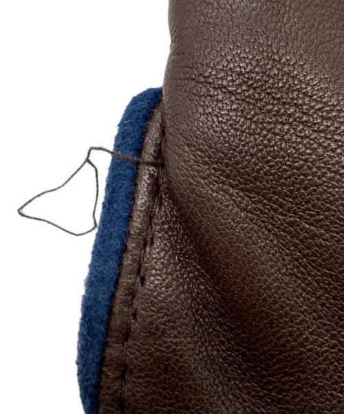 TOD'S（トッズ）TOD'S (トッズ) レザーグローブ ブラウンの古着・服飾アイテム