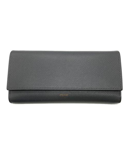 CELINE（セリーヌ）CELINE (セリーヌ) マルチファンクション長財布 グレーの古着・服飾アイテム