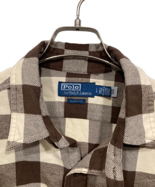 POLO RALPH LAUREN（ポロ・ラルフローレン）POLO RALPH LAUREN (ポロ・ラルフローレン) チェックシャツ ブラウン サイズ:Lの古着・服飾アイテム