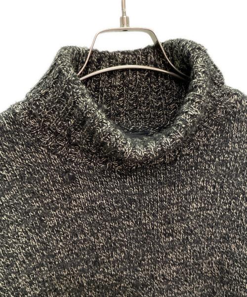 RRL（ダブルアールエル）RRL (ダブルアールエル) コットンリネンタートルネックニット ブラック サイズ:Ｌの古着・服飾アイテム